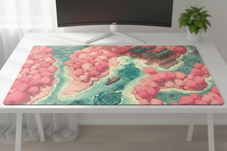 ORYN Nature Sakura Edition | 90x40 cm Gaming Mousepad - (3mm Kalınlık)