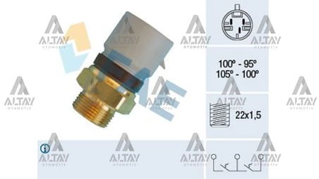 1341042 MÜŞÜR FAN VECTRA B / VECTRA C 95-105 °C 3 FISLI YUVARLAK