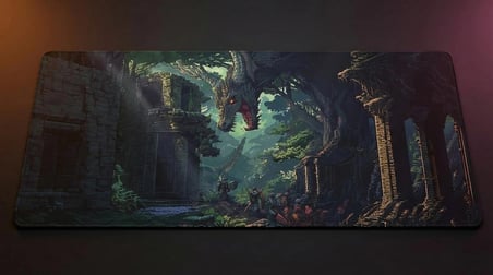 ORYN Pixart Veridian Drake Edition | 70x30CM Gaming Mousepad - (3mm Kalınlık)