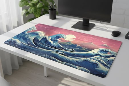 ORYN Nature Wawe Edition | 80x30 cm Gaming Mousepad - (3mm Kalınlık)