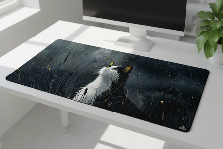 ORYN Primal / Stellar Paws Edition | 90x40 Gaming Mousepad - (3mm Kalınlık)