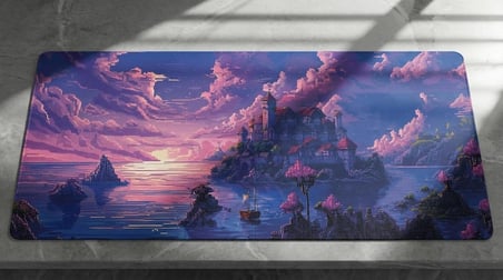 ORYN Pixart Violet Realm Edition | 80x30 cm Gaming Mousepad - (3mm Kalınlık)