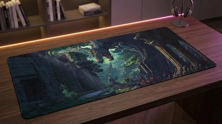 ORYN Pixart Veridian Drake Edition | 80x30CM Gaming Mousepad - (3mm Kalınlık)