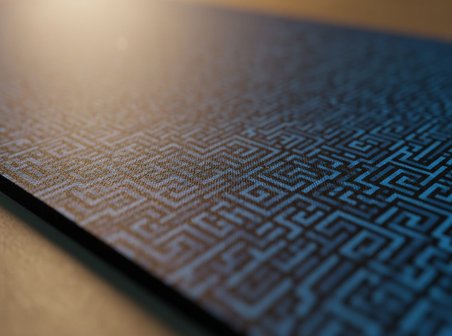 ORYN Abstract Matrıx / Cobalt Logic Edition | 90x40 Gaming Mousepad - (3mm Kalınlık)