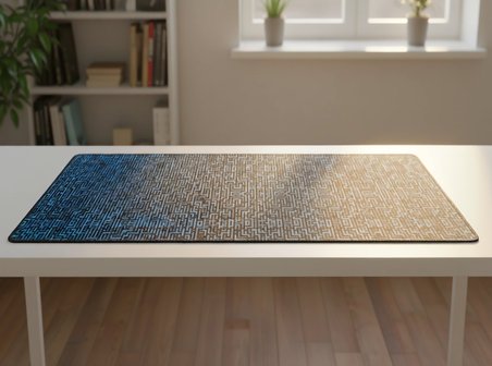 ORYN Abstract Matrıx / Cobalt Logic Edition | 80x30 Gaming Mousepad - (3mm Kalınlık)