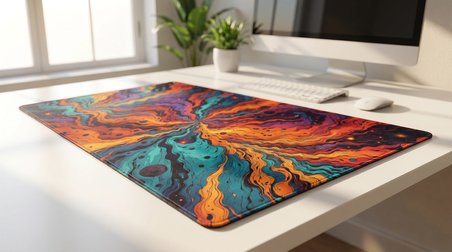 ORYN Abstract Matrıx / Galactic Vortex Edition | 80x30 Gaming Mousepad - (3mm Kalınlık)