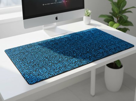 ORYN Abstract Matrıx / Cobalt Logic Edition | 70x30 Gaming Mousepad - (3mm Kalınlık)
