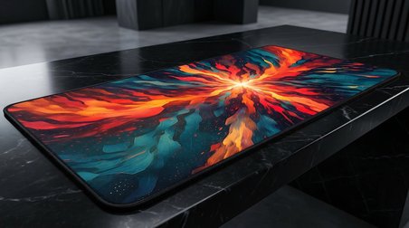 ORYN Abstract Matrıx / Elemental Burst Edition | 70x30 Gaming Mousepad - (3mm Kalınlık)