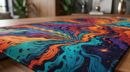 ORYN Abstract Matrıx / Galactic Vortex Edition | 70x30 Gaming Mousepad - (3mm Kalınlık)