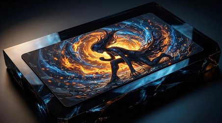 ORYN Ethereal Shadows / Shattered Entropy Edition | 70x30 Gaming Mousepad - (3mm Kalınlık)