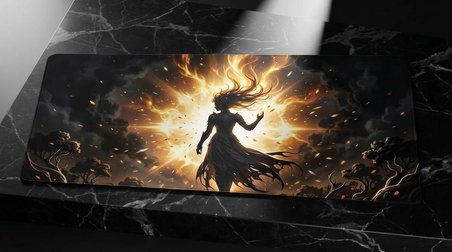 ORYN Ethereal Shadows / Solar Radiance Edition | 70x30 Gaming Mousepad - (3mm Kalınlık)
