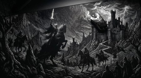 ORYN Mono / Wraits Conquest Edition | 70x30cm Gaming Mousepad - (3mm Kalınlık)