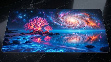 ORYN Aether / Nebula Reef Edition | 80x30 Gaming Mousepad - (3mm Kalınlık)