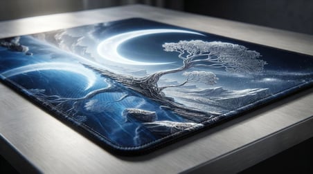ORYN Aether / Silver Haven Edition | 80x30 Gaming Mousepad - (3mm Kalınlık)