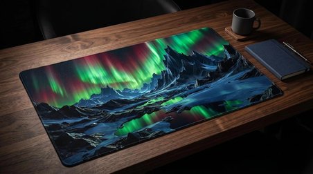 ORYN Aether / Aurora Borealis Edition | 70x30 Gaming Mousepad - (3mm Kalınlık)