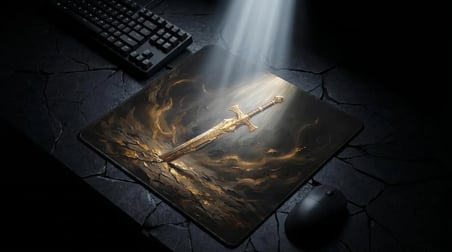 ORYN Saga / Durandal Edition | 50x50cm Gaming Mousepad - (3mm Kalınlık)