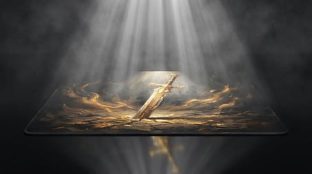 ORYN Saga / Durandal Edition | 50x50cm Gaming Mousepad - (3mm Kalınlık)