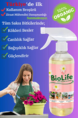 Bitki Besleme (500ML) Bitkiler İçin Atom Karışım. Bitkilerin Canlanmasını Sağlar.