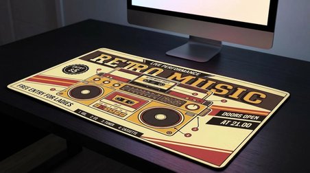 ORYN Rewind / Boom Edition | 70x30cm Gaming Mousepad - (3mm Kalınlık)