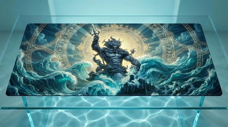 ORYN Pantheon / Poseidon Edition | 80x30cm Gaming Mousepad - (3mm Kalınlık)