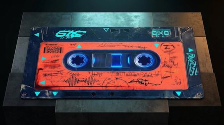 ORYN Cassette / Cobalt Edition | 90x40cm Gaming Mousepad - (3mm Kalınlık)