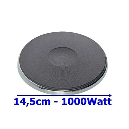 PLEYT REZİSTANS 2 SOKETLİ 1000W 230V Q:14,5 