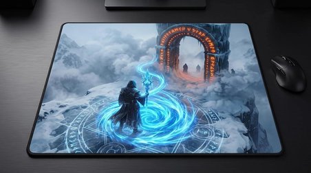 ORYN Arcana / Frost Edition | 50x50cm Gaming Mousepad - (3mm Kalınlık)