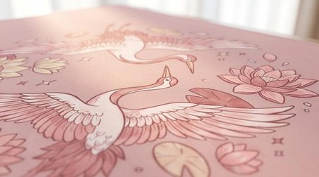 ORYN Flora / Crane Edition | 70x30cm Gaming Mousepad - (3mm Kalınlık)