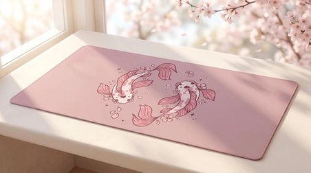 ORYN Flora / Koi Edition | 70x30cm Gaming Mousepad - (3mm Kalınlık)