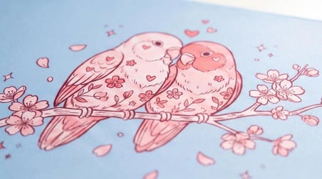 ORYN Flora / Amour Edition | 80x30cm Gaming Mousepad - (3mm Kalınlık)