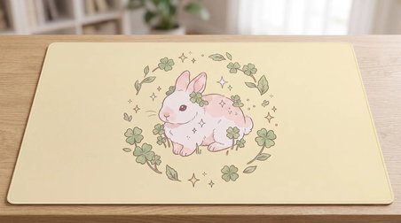 ORYN Flora / Clover Edition | 90x40cm Gaming Mousepad - (3mm Kalınlık)