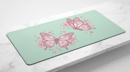 ORYN Flora / Flutter Edition | 90x40cm Gaming Mousepad - (3mm Kalınlık)