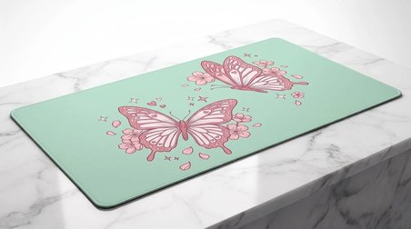 ORYN Flora / Flutter Edition | 90x40cm Gaming Mousepad - (3mm Kalınlık)