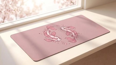 ORYN Flora / Koi Edition | 90x40cm Gaming Mousepad - (3mm Kalınlık)