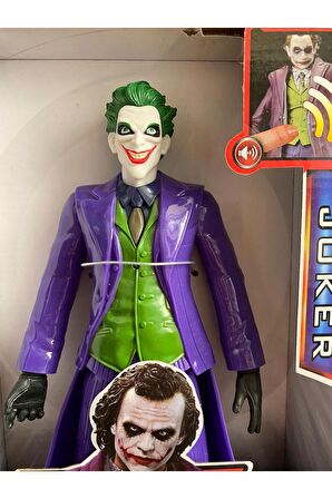 Joker Action Figür Oyuncak Joker Figür Kolları Bacakları Hareket Edebilir Sesli Işıklı Joker Figür