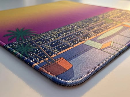 ORYN Night Drive / Skyline Edition | 50x40cm Gaming Mousepad - (3mm Kalınlık)