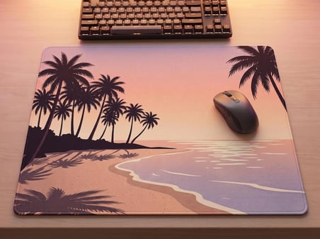 ORYN Night Drive / Malibu Edition | 50x40cm Gaming Mousepad - (3mm Kalınlık)