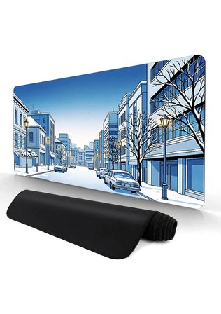 ORYN Machinami / Yukimachi Edition / 80x30 Gaming Mousepad - (3mm Kalınlık)
