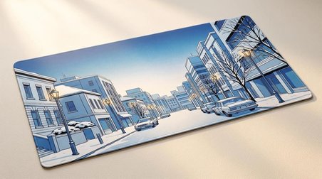 ORYN Machinami / Yukimachi Edition / 80x30 Gaming Mousepad - (3mm Kalınlık)