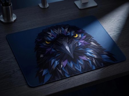 ORYN Origamenagerie / Raven Edition | 40x30cm Gaming Mousepad - (3mm Kalınlık)