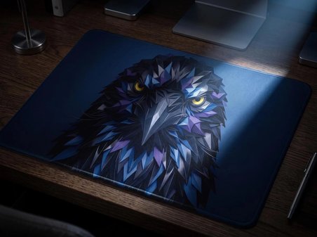 ORYN Origamenagerie / Raven Edition | 40x30cm Gaming Mousepad - (3mm Kalınlık)