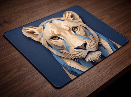 ORYN Origamenagerie / Sekhmet Edition | 40x30cm Gaming Mousepad - (3mm Kalınlık)