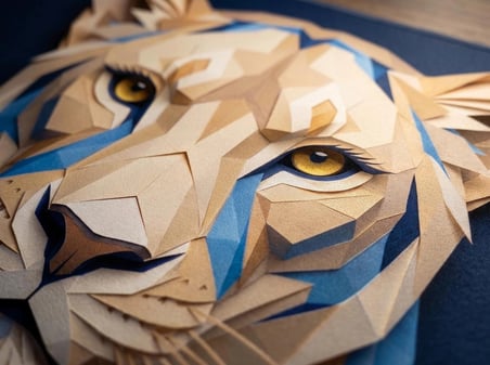 ORYN Origamenagerie / Sekhmet Edition | 40x30cm Gaming Mousepad - (3mm Kalınlık)