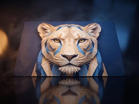 ORYN Origamenagerie / Sekhmet Edition | 40x30cm Gaming Mousepad - (3mm Kalınlık)