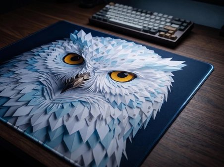 ORYN Origamenagerie / Boreal Edition | 48x40cm Gaming Mousepad - (3mm Kalınlık)