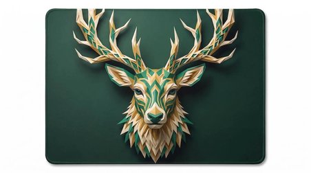 ORYN Origamenagerie / Stag Edition | 50x40cm Gaming Mousepad - (3mm Kalınlık)