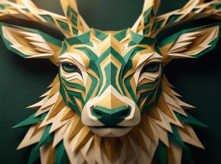 ORYN Origamenagerie / Stag Edition | 50x40cm Gaming Mousepad - (3mm Kalınlık)