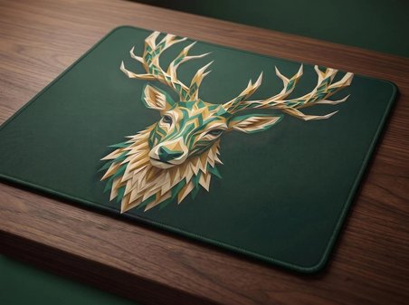 ORYN Origamenagerie / Stag Edition | 50x40cm Gaming Mousepad - (3mm Kalınlık)