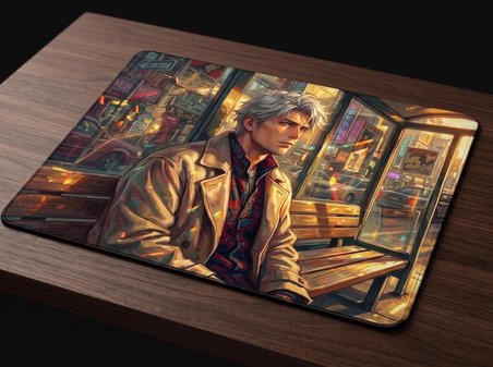 ORYN Stray Light / Bench 04 Edition | 48x40cm Gaming Mousepad - (3mm Kalınlık)