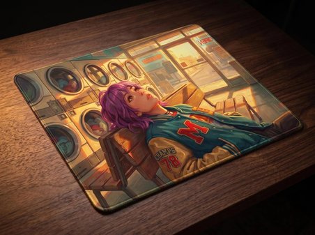 ORYN Stray Light / Spin Cycle Edition | 48x40cm Gaming Mousepad - (3mm Kalınlık)